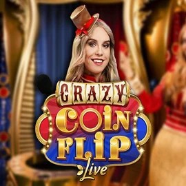 Crazy Coin Flip logo – Live Casino by Evolution at Binobet Casino