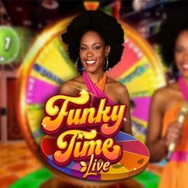 Funky Time slot logo by Evolution at Binobet Casino