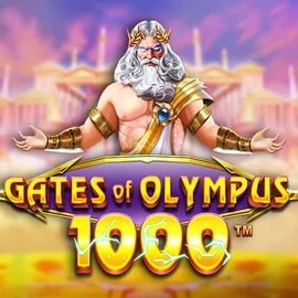Gates of Olympus 1000 logo by Pragmatic Play at Binobet Casino